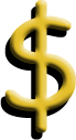 A golden dollar sign, symbolic of building personal wealth