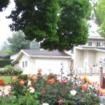 A house and a garden. With financial planning you can work to afford a house!