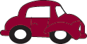 A little red car. Illustration for the page about Car information